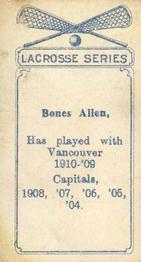 1910 Imperial Tobacco Lacrosse Color (C60) #38 Bones Allen Back